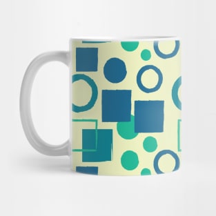 Square and Circle Seamless Pattern 013#001 Mug